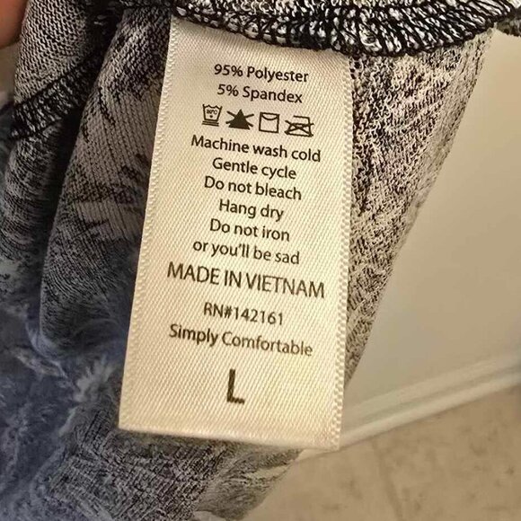 LuLaRoe Sarah Cardigan - Black and White Floral Pattern Sheer Fabric - Picture 5 of 5